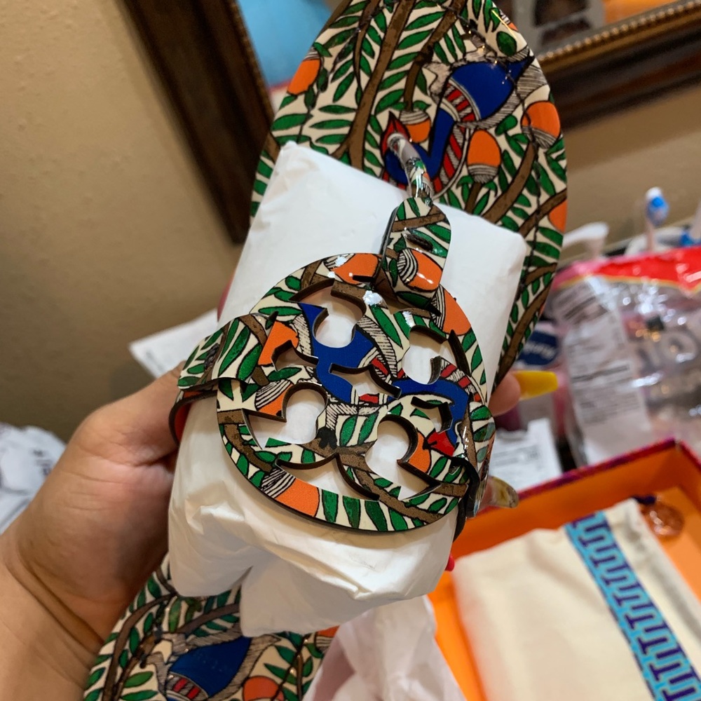 Tory Burch Orange something wild Miller Sandals